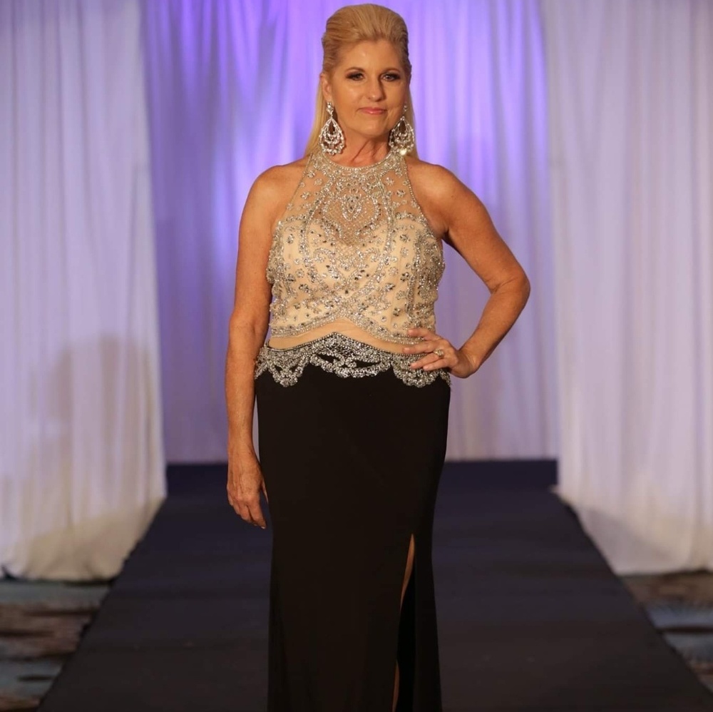 Aria Gold Beaded and Sequin Dress